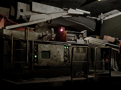 Виртуальный тренажер проходческого комбайна, комбайн сбоку