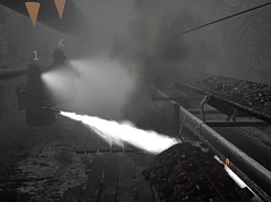 Соревнования ВГК и МЧС на виртуальных тренажерах ВР, тушение виртуального пожара