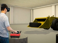 Тренажер виртуальной реальности рудничная шахта (рудник), управление погрузочной машиной