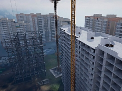 Тренажер виртуальной реальности Работа на высоте, вид сверху