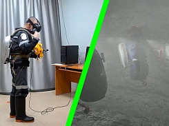 Соревнования ВГК и МЧС на виртуальных тренажерах ВР, звонок виртуальному диспетчеру